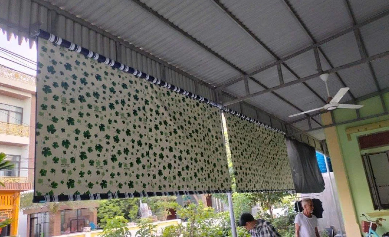 Bạt cuốn in họa tiết lá nho mát mẻ