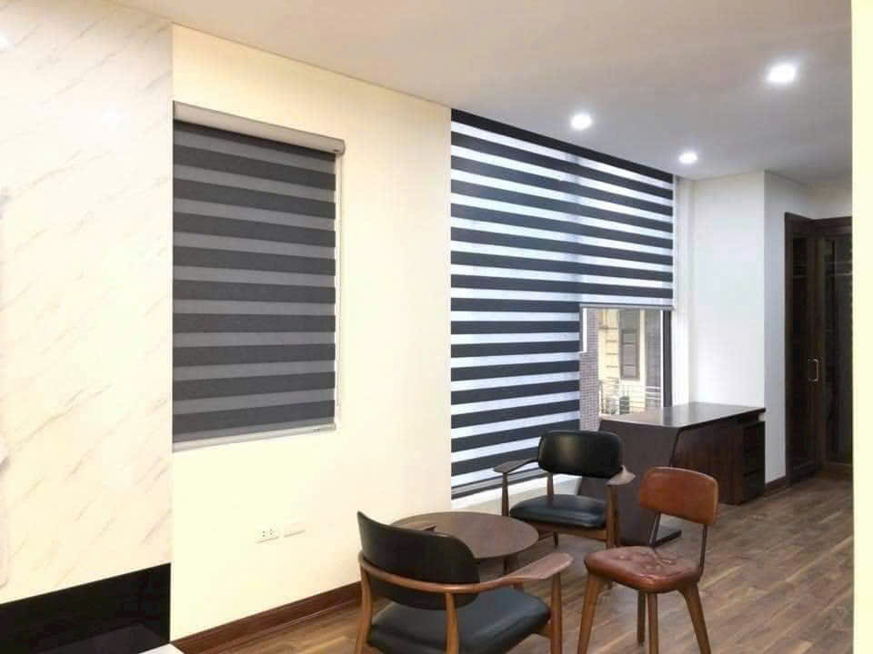 Rèm cầu vồng màu xám sang trọng