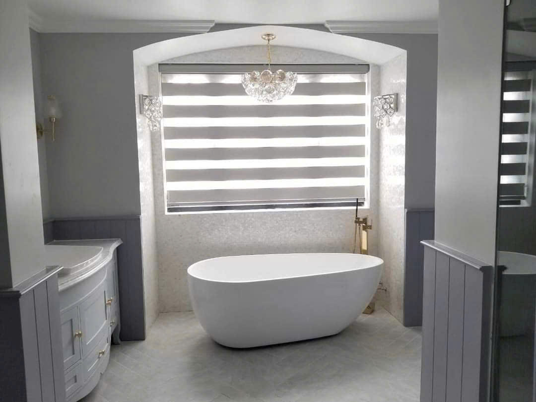 Rèm cầu vồng phòng tắm