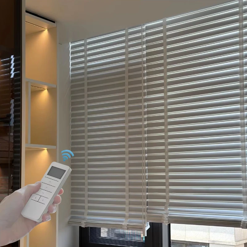 Rèm sáo gỗ điều khiển từ xa