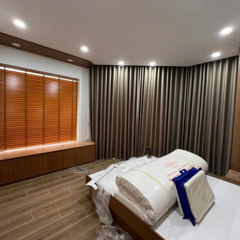 Rèm sáo gỗ che nắng phòng ngủ