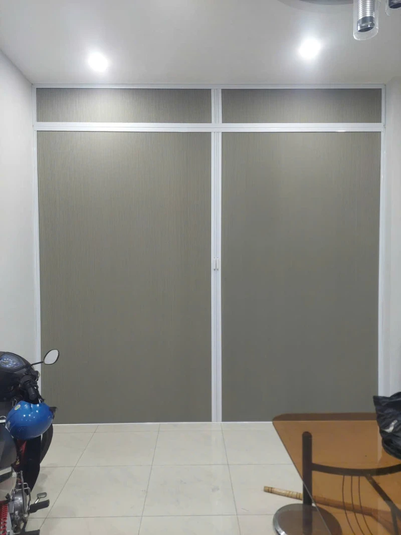 Vách ngăn rèm tổ ong cho phòng khách