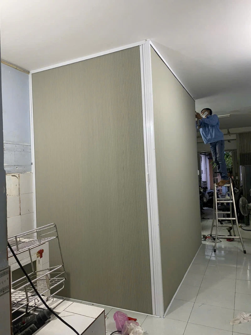 Vách ngăn phòng chữ L di động